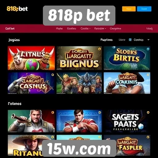 Análise das opções de jogos no site 818p bet